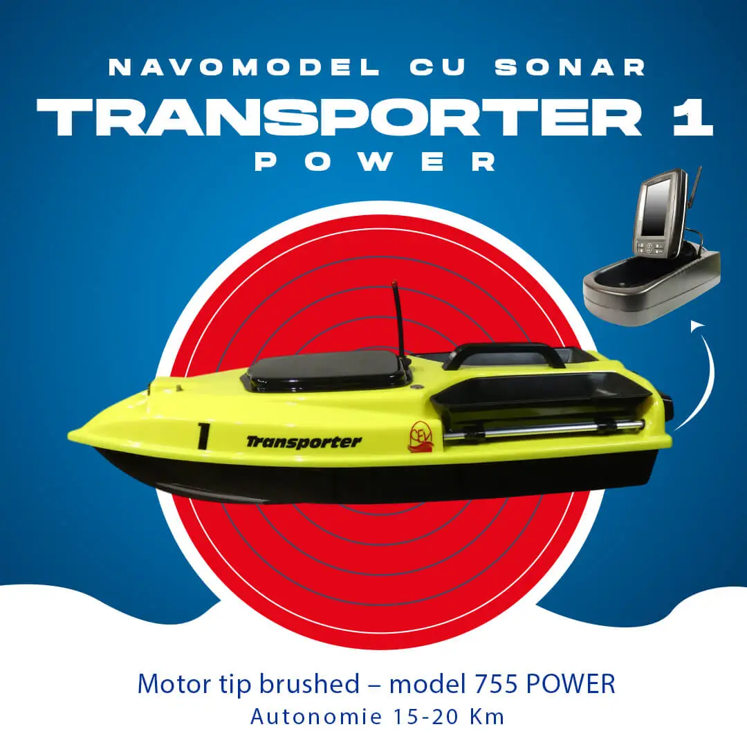 Navomodel plantat cu sonar Toslon Transporter 1 Power