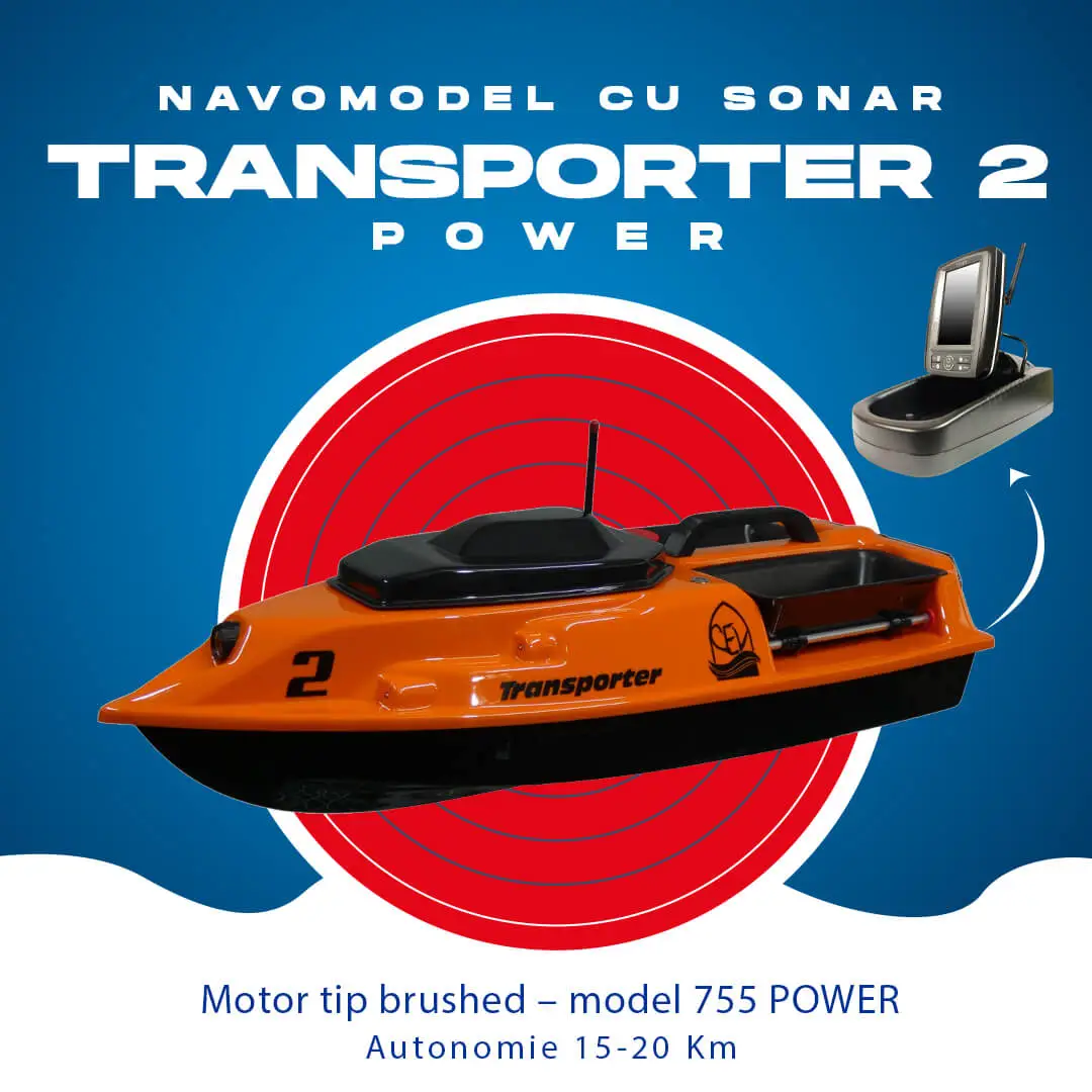 Navomodel plantat cu sonar Toslon Transporter 2 Power