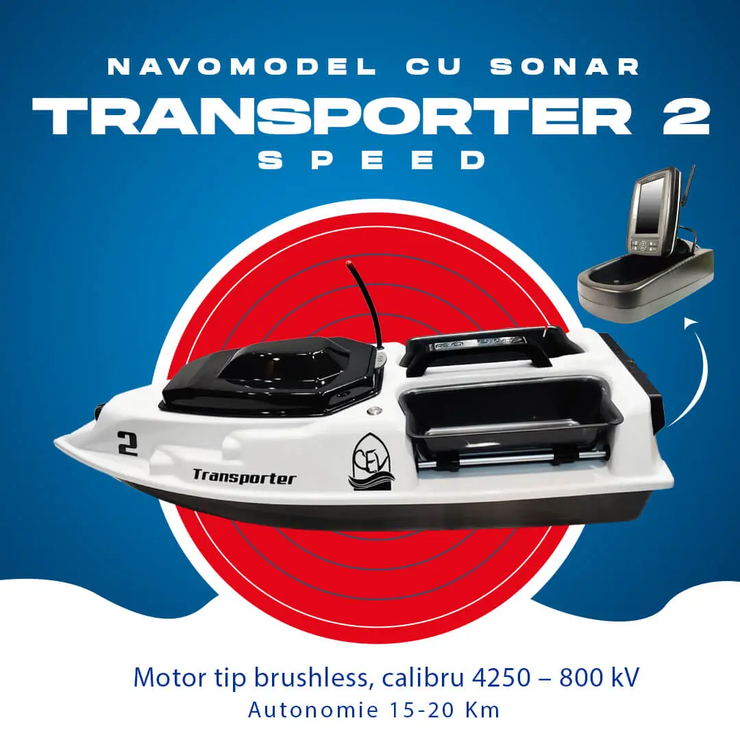 Navomodel plantat cu sonar Toslon Transporter 2 Speed