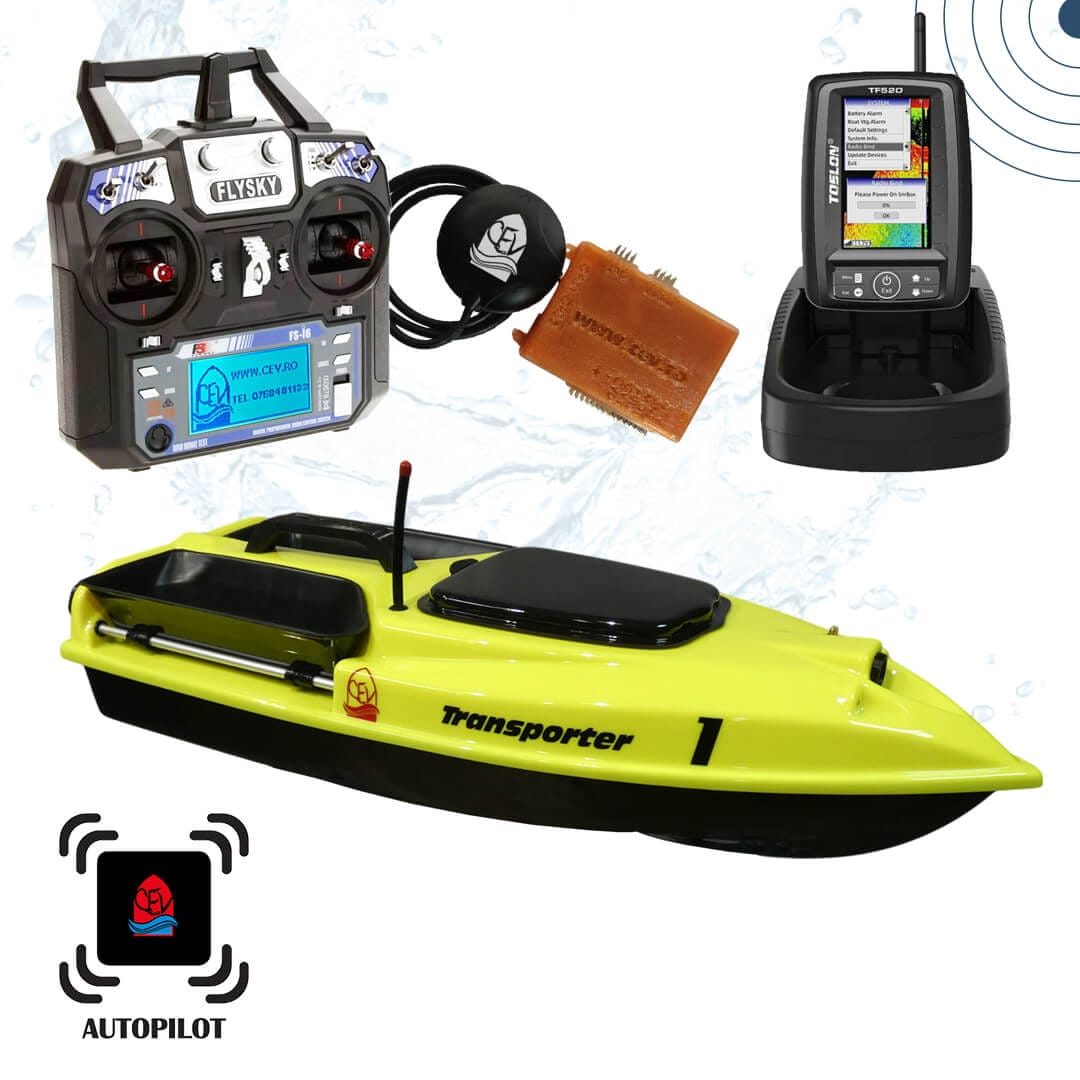 Navomodel plantat cu autopilot GPS și sonar Toslon integrat-Transporter 1 Speed - imagine 2